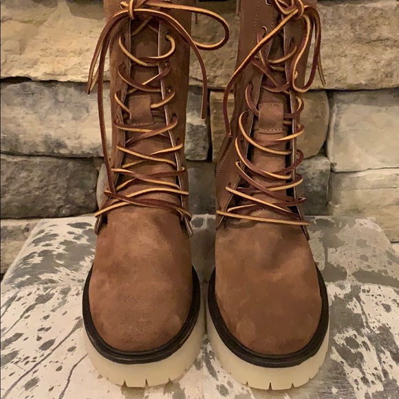 NEW Free People Dylan Lace Up Boot Size 38/ 7-7.5 - Picture 5 of 12